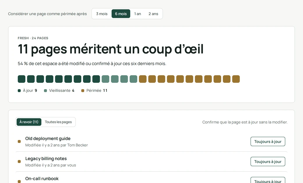 Page d’espace Clearlane Fresh